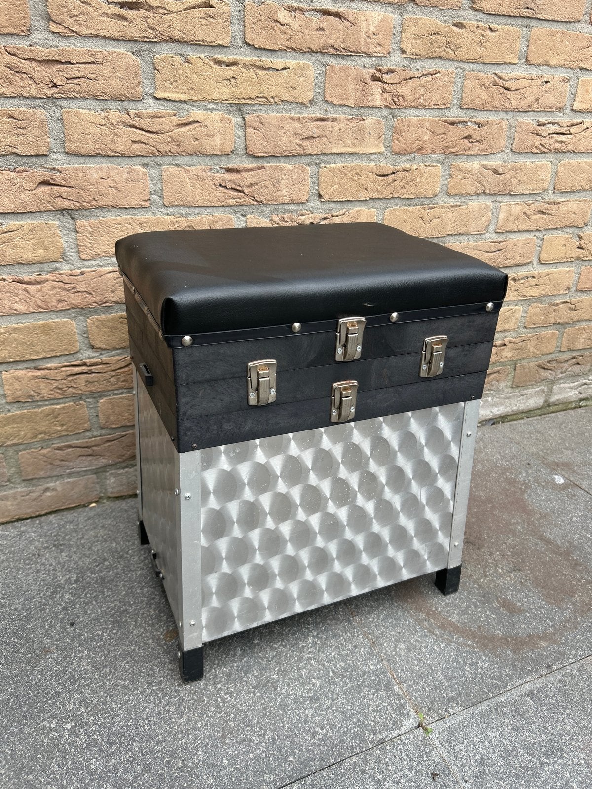 Viskoffer / viskist met zitje - Gebruikt, Ophalen, Gebruikt, Koffer of Tas