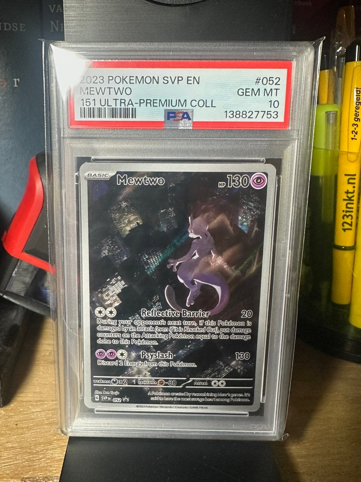 Mewtwo promo #052 - PSA 10 Engels, Ophalen of Verzenden, Nieuw, Losse kaart
