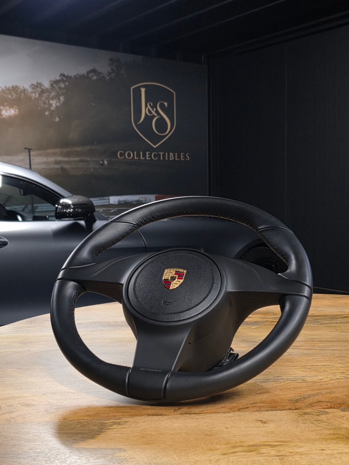Origineel Porsche Sportstuur | Zwart Leder | Incl. airbag, Auto-onderdelen, Ophalen of Verzenden, Nieuw, Porsche