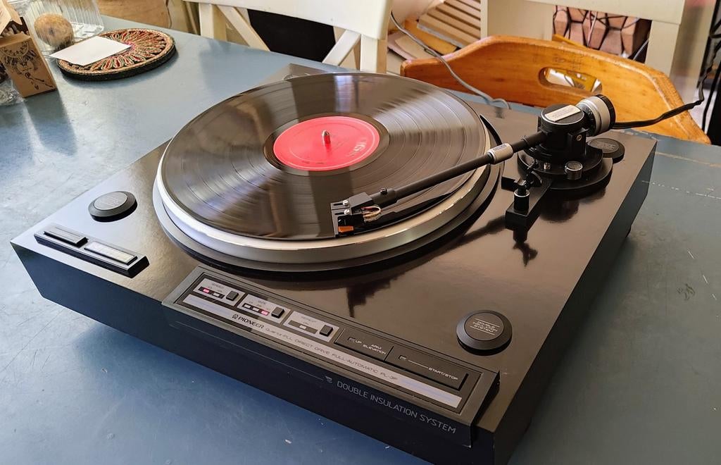 Pioneer Pioneer PL-3F Direct Drive platenspeler + AT-VM95EN, Audio, Tv en Foto, Platenspelers, Gebruikt, Automatisch, Ophalen of Verzenden