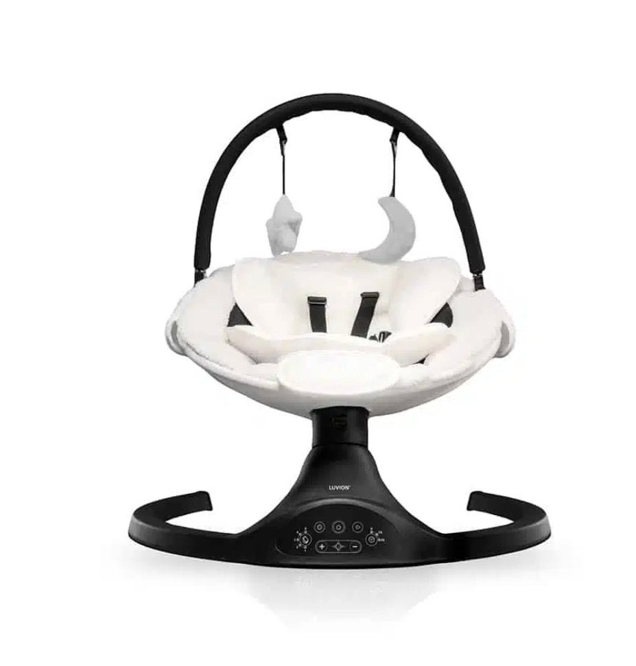 Luvion baby swing , in zeer goede staat, met nieuwe adapter, Ophalen of Verzenden, Zo goed als nieuw