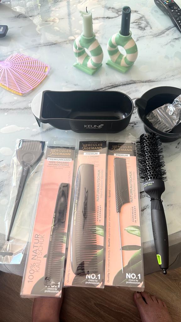 complete set haarverf accessoires – nieuw (nooit gebruikt), Ophalen, Zo goed als nieuw, Overige kleuren, Handen en Nagels