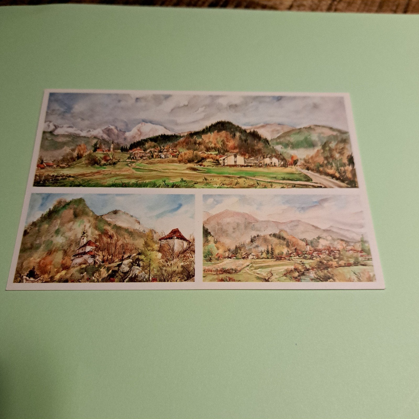 Vintage Ansichtkaart Slovenië - Kamnik Bergen Landschap, Ophalen of Verzenden, 1960 tot 1980, Ongelopen, Overig Europa