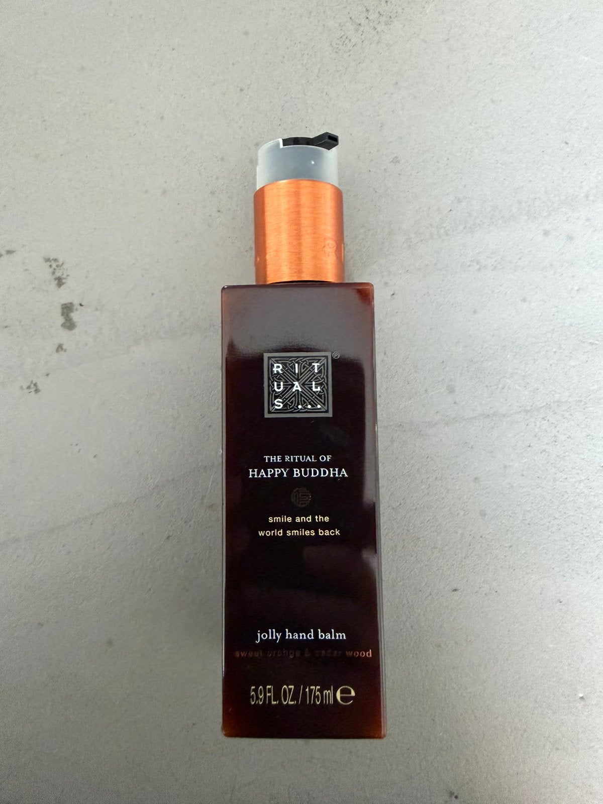 Nieuw Rituals Happy Buddha hand balm creme pompje 175 ml, Ophalen of Verzenden, Nieuw, Bodylotion, Crème of Olie