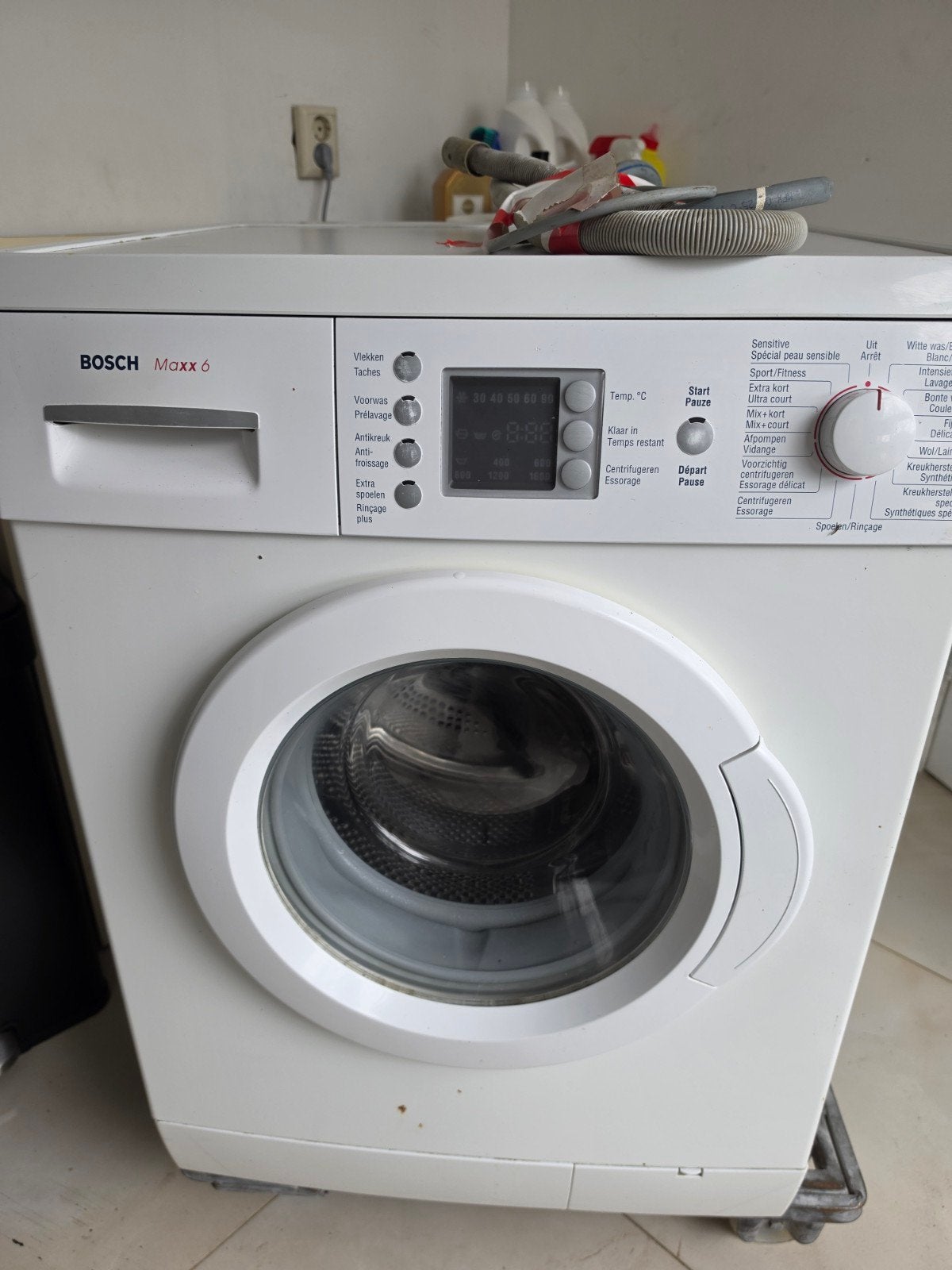 Bosch Maxx 6 Wasmachine - Betrouwbaar en Efficiënt, Witgoed en Apparatuur, Wasmachines, Gebruikt, Voorlader, 6 tot 8 kg, 85 tot 90 cm