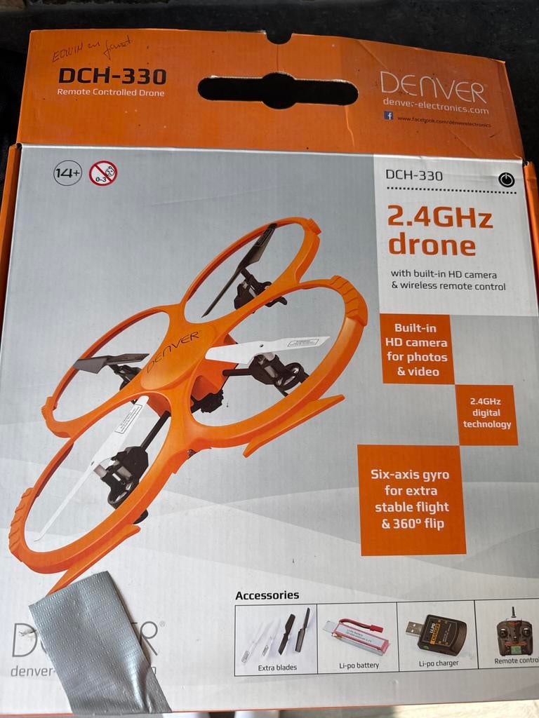 Denver DCH-330 Drone met HD Camera en Afstandsbediening, Ophalen, Gebruikt, Overige merken, Minder dan 100 meter