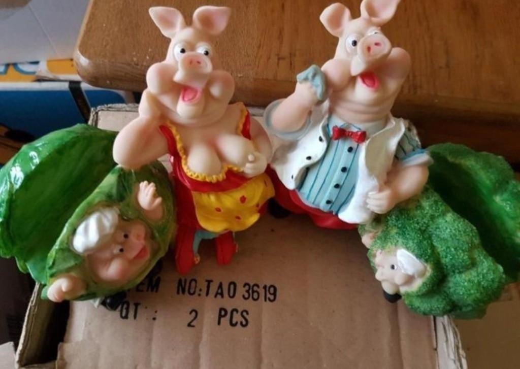 2 Servet houders varkens beelden, Ophalen of Verzenden, Nieuw, Dier