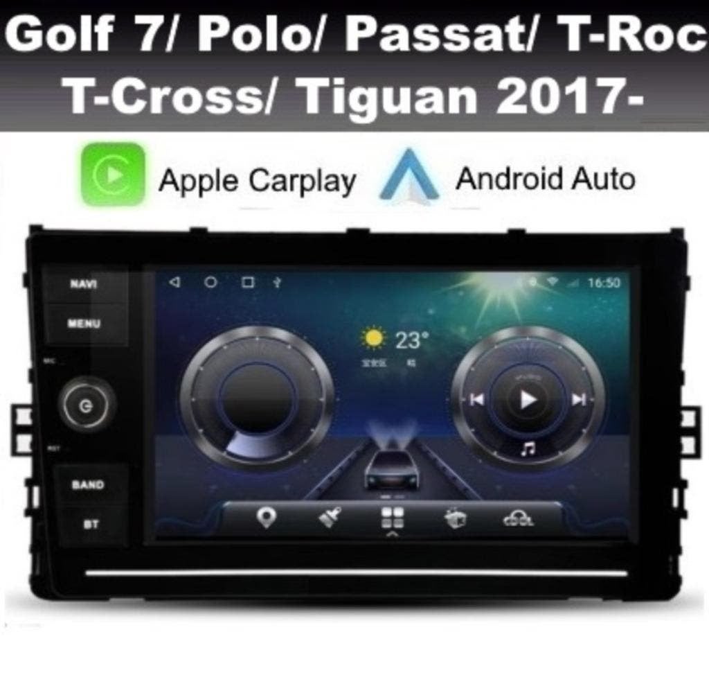 Navigatie android 11 dab+ VW Polo T-Roc 2017-2021 Carplay, Auto diversen, Autoradio's, Ophalen of Verzenden, Nieuw