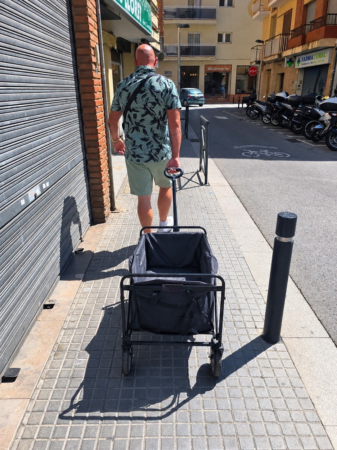 Opvouwbare bolderkar - Ideaal voor strand en boodschappen, Ophalen, Opvouwbaar, Gebruikt