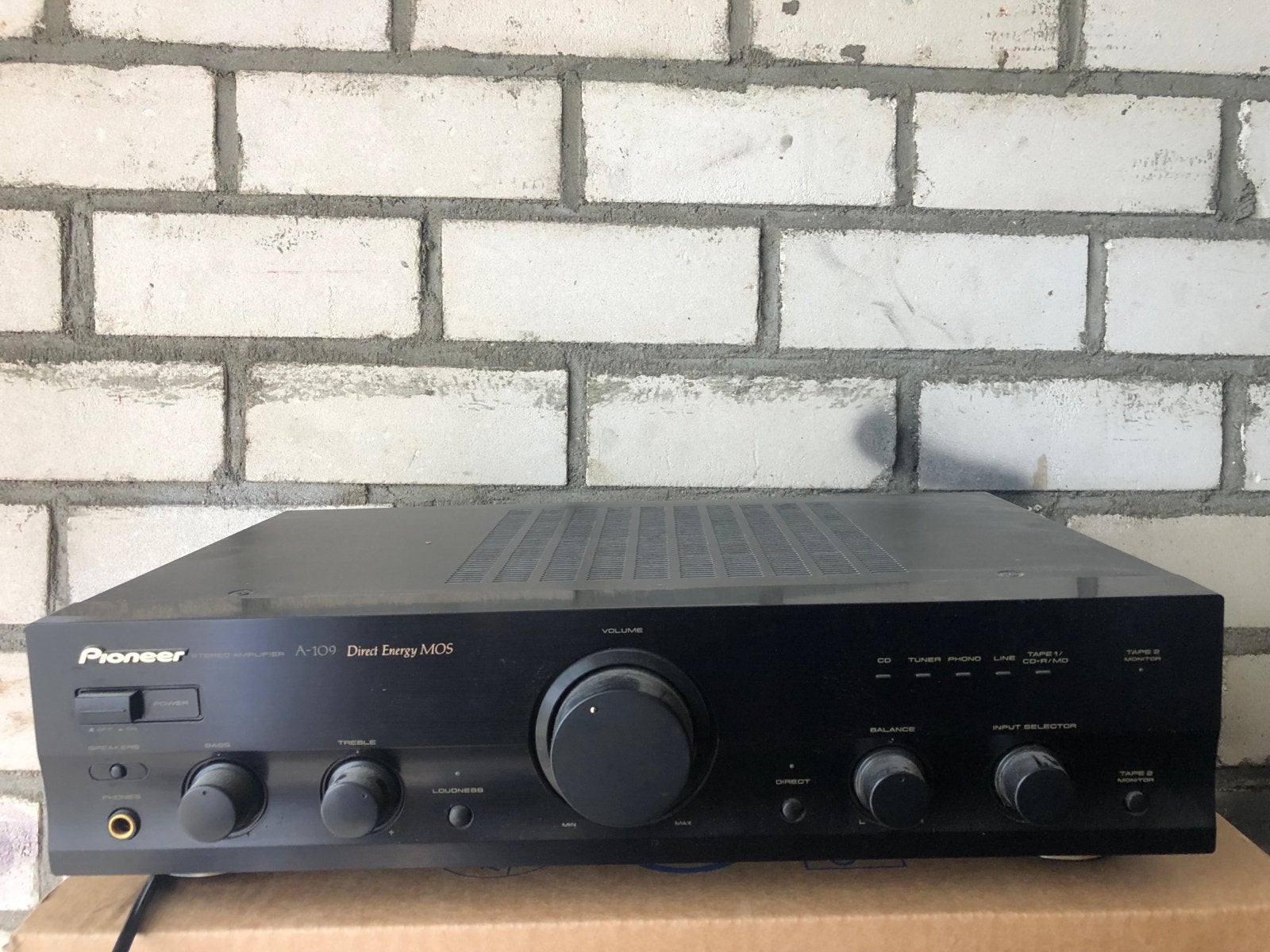 Pioneer A-109 Direct Energy MOS Stereo Versterker, Gebruikt, Ophalen of Verzenden, Pioneer, Minder dan 60 watt