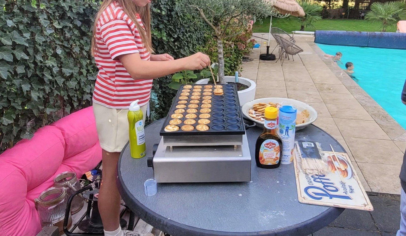 Professionele poffertjesplaat voor een (kinder) feestje., Witgoed en Apparatuur, Ophalen