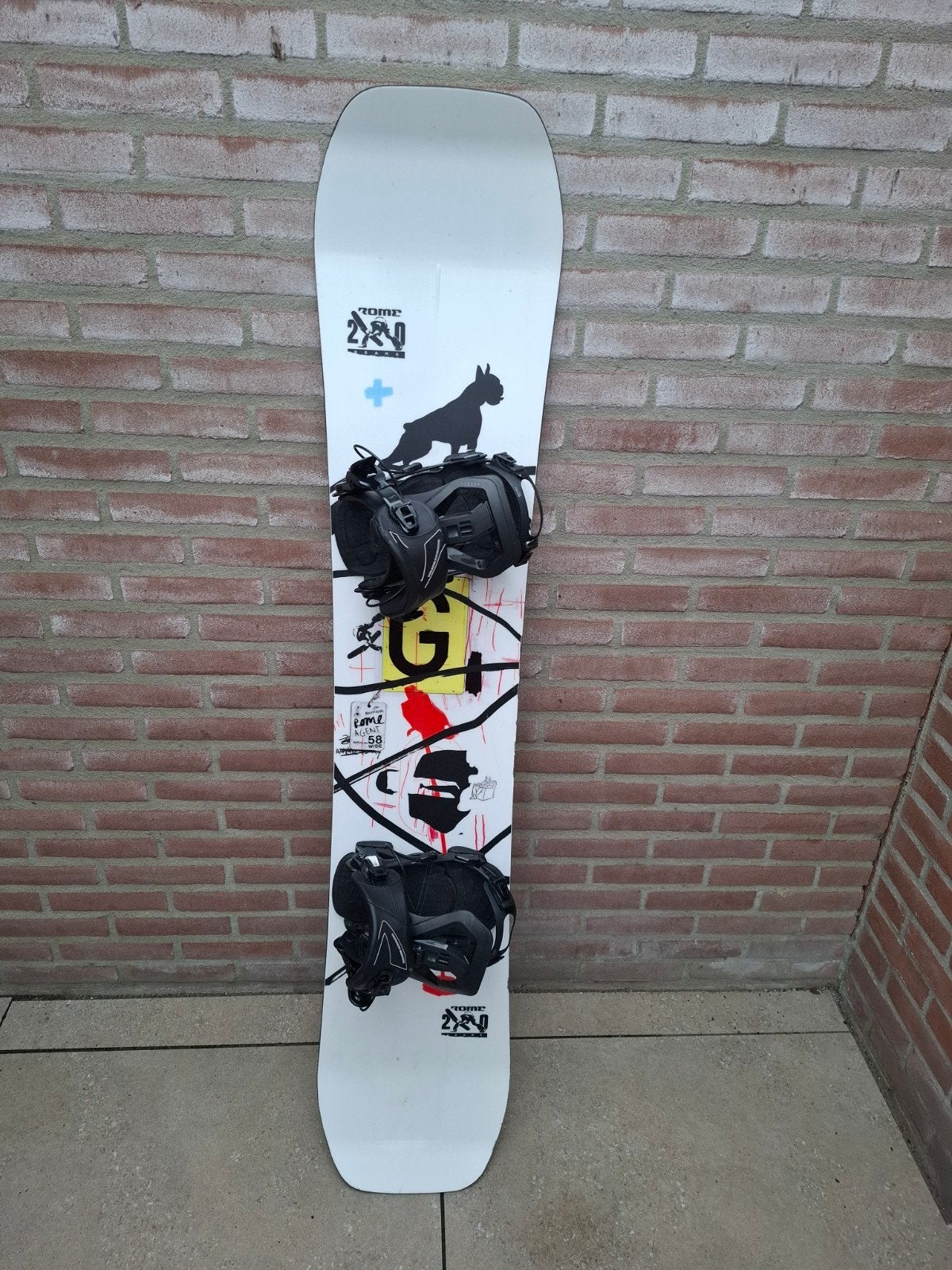Rome Agent Snowboard 158 Wide met SP bindingen, 140 tot 160 cm, Gebruikt, Overige typen, Ophalen