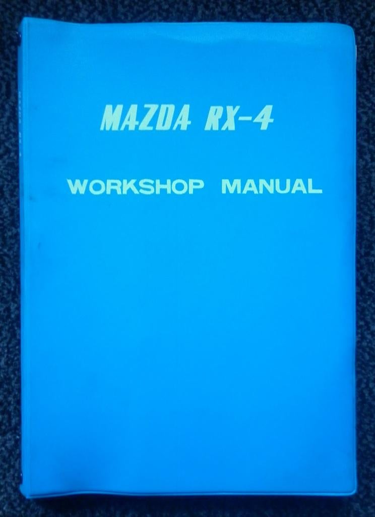 Mazda RX 4 workshop manual licentie Wankel, Verzenden