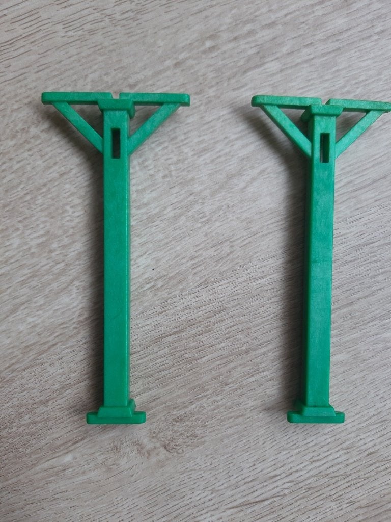 Vintage Playmobil: 2x dak steun Saloon groen (Item 30452350), Gebruikt, Gebouw, Losse onderdelen, Ophalen of Verzenden