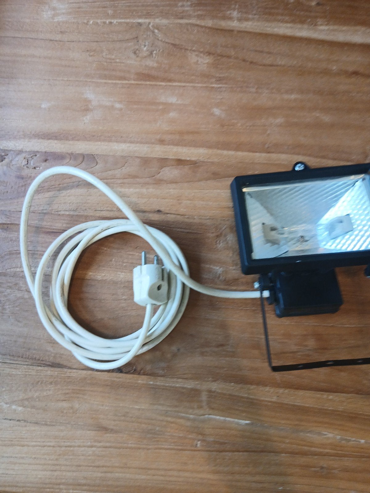 Halogeen bouwlamp met stekker, Ophalen of Verzenden, Gebruikt