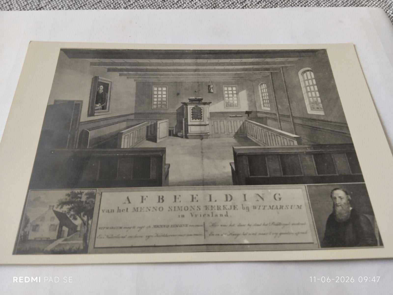 Ansichtkaart Menno Simons Kerkje Witmarsum, Ophalen of Verzenden, Limburg