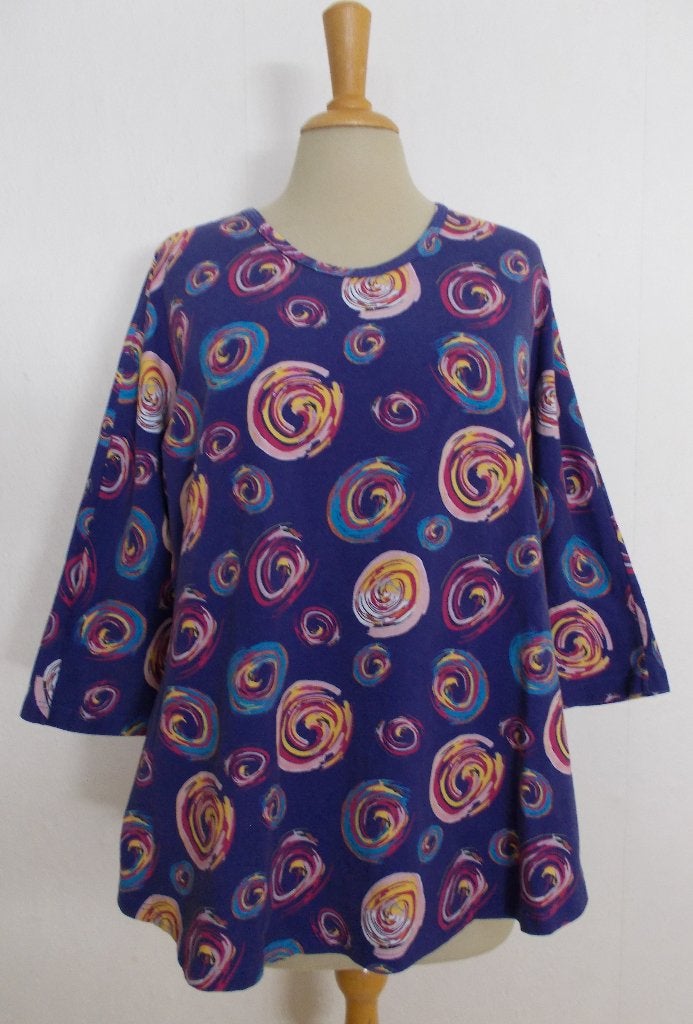 Aparte print top van Geesje Sturre! M, Kleding | Dames, Maat 38/40 (M), Zo goed als nieuw, Lange mouw, Meerkleurig