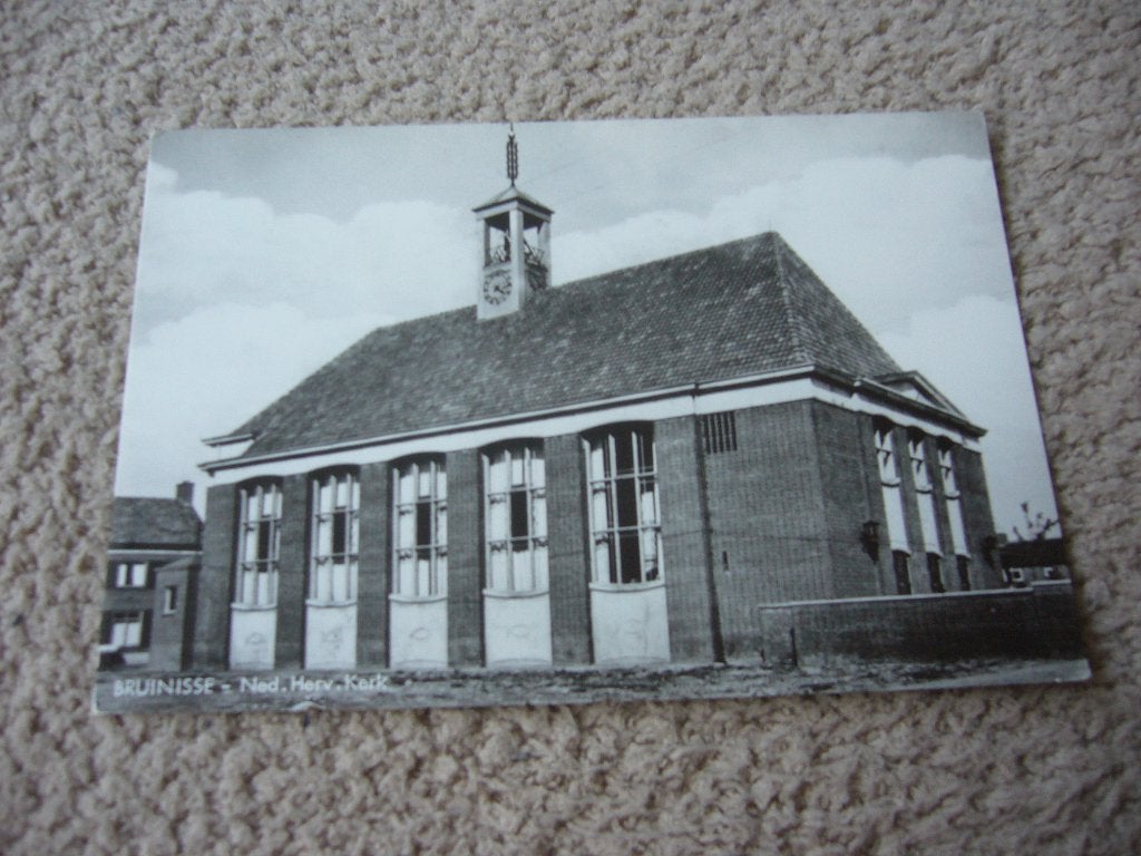 BRUINISSE  =  NED HERV KERK, Verzamelen, Ophalen of Verzenden, 1940 tot 1960, Ongelopen, Zeeland