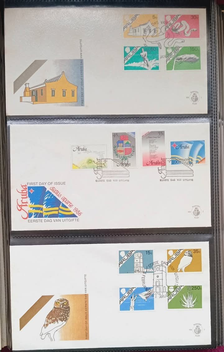 Eerste dag enveloppen Aruba Kompleet 1986 - 2003, Postzegels en Munten, Postzegels | Eerstedagenveloppen, Ophalen of Verzenden
