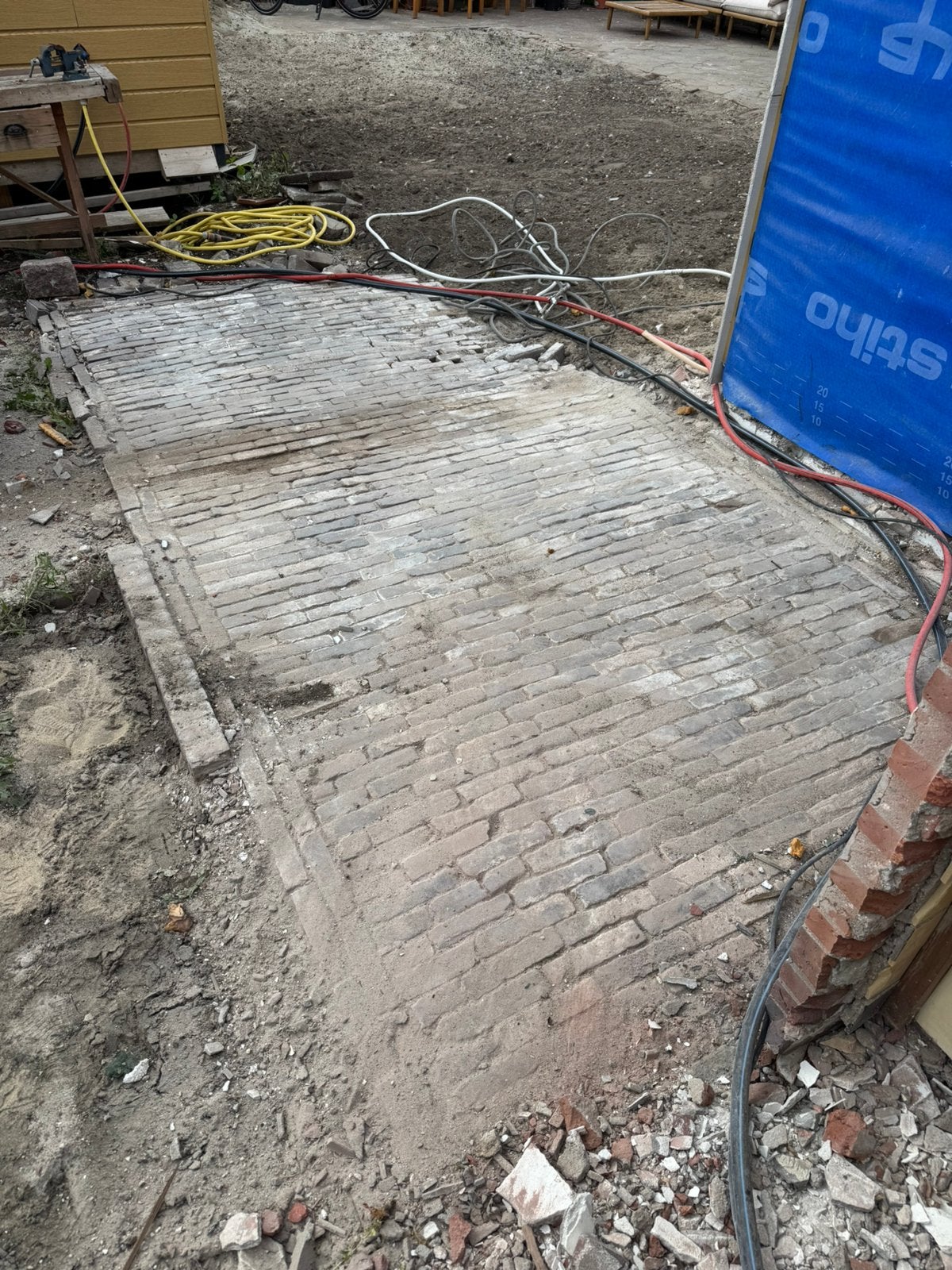 Straatstenen/klinkers, Tuin en Terras, Ophalen, Zo goed als nieuw, Composiet