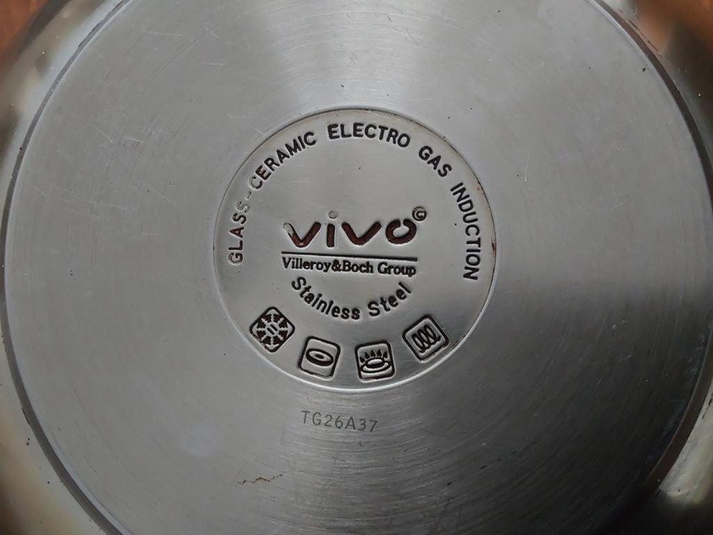 Vivo Villeroy & Boch Koekenpan - 20cm - Inductie, Ophalen of Verzenden, Zo goed als nieuw, Rvs, Keramische plaat