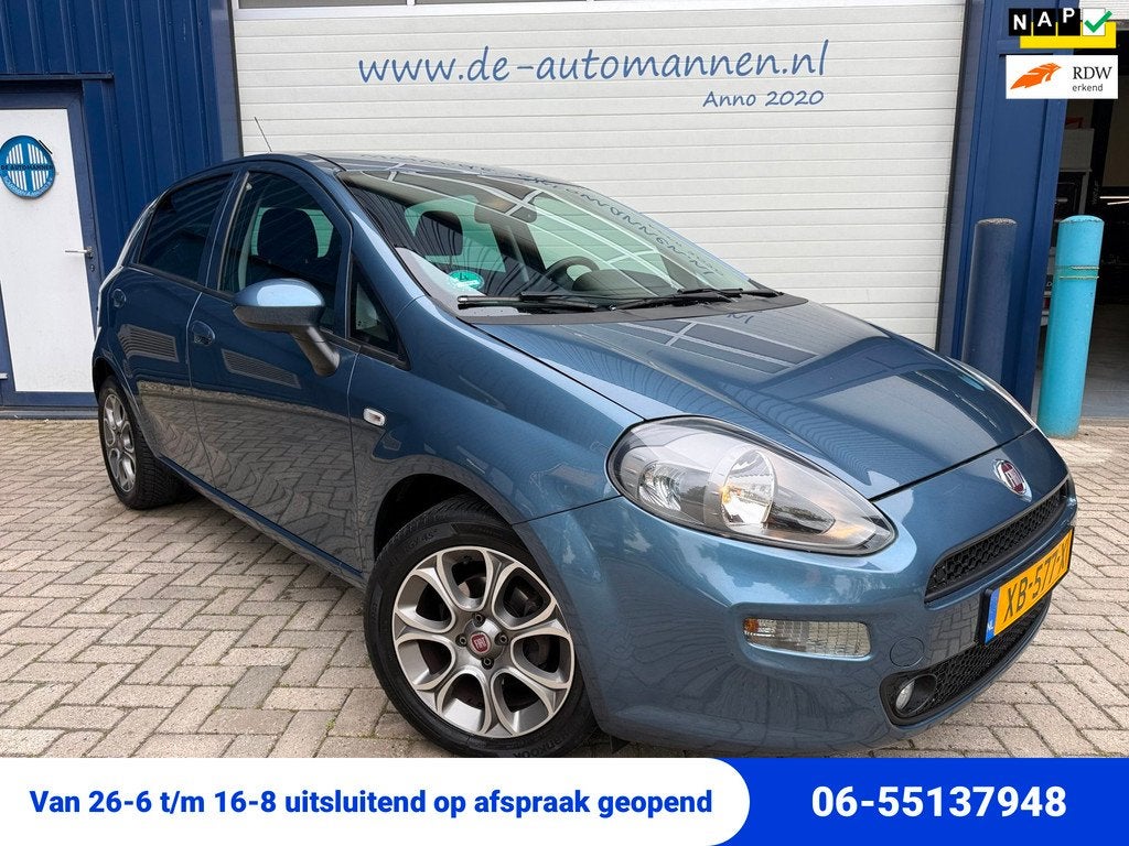 Fiat Punto Evo TwinAir 100pk Sempre 5-drs / ECC / CRUISE / B, Voorwielaandrijving, Stof, Gebruikt, Euro 6