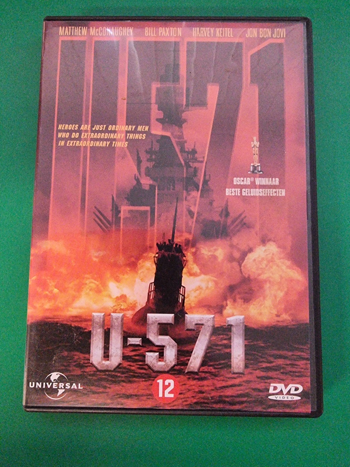 U-571 DVD - Actiethriller met Matthew McConaughey, Engels, Nederlands, Actiethriller, Inclusief doosje