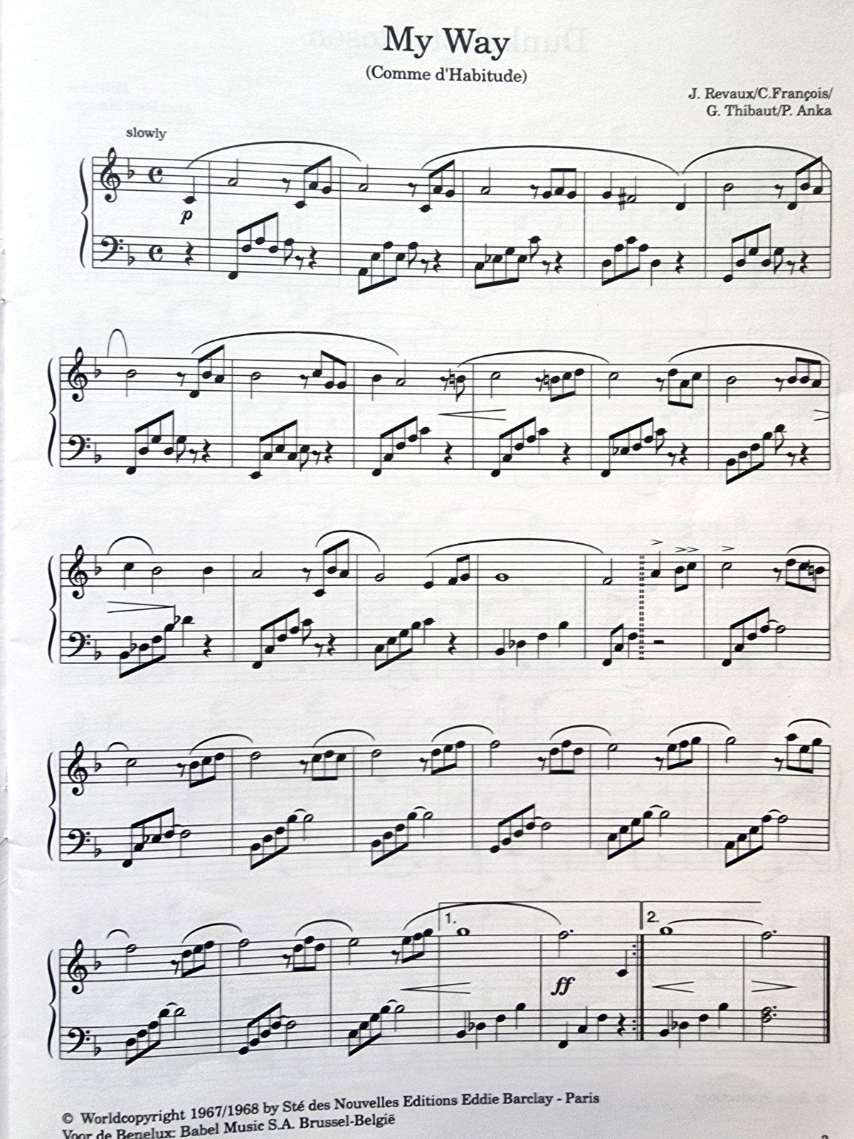 Easy Listening Piano Souvenirs 1 - Dick Martens P62, Verzenden, Zo goed als nieuw, Thema, Piano
