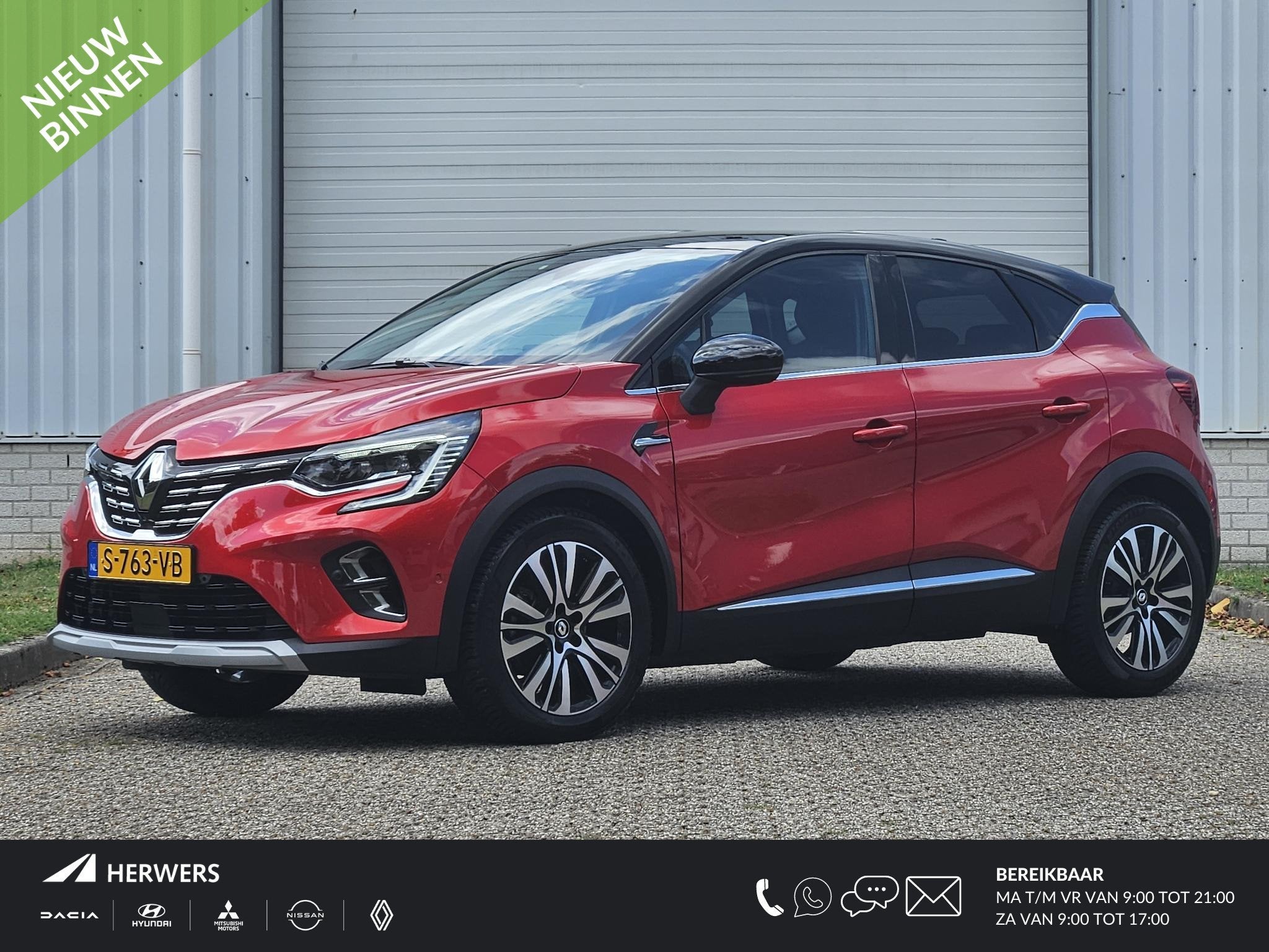 Renault Captur 1.6 E-Tech full hybrid 145PK Iconic / 1e Eige, Auto's, 145 pk, Gebruikt, 4 cilinders, 715 kg