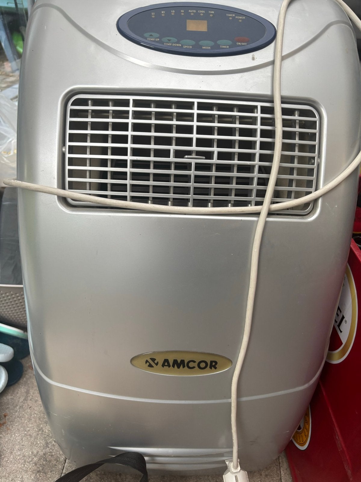 Amcor Mobiele Airco 8300 BTU/h (2,4 kW) met afvoerslang, Ophalen, Gebruikt, Minder dan 60 m³, Timer