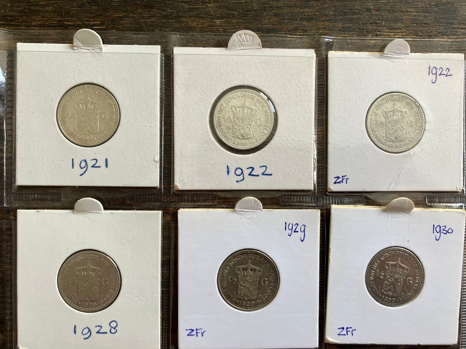 Verzameling zilveren halve guldens 25 cent en 10 cent munten, Ophalen of Verzenden, Koningin Wilhelmina, ½ gulden