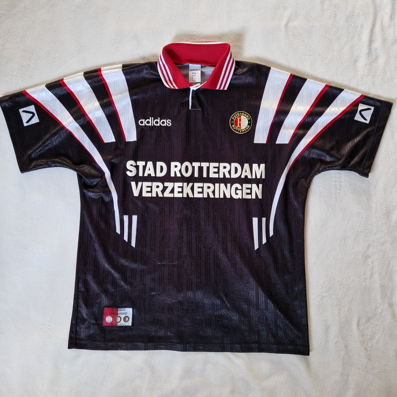 Feyenoord shirt 1996 1997 Rotterdam, Zwart, Maat 56/58 (XL), Ophalen of Verzenden, Adidas