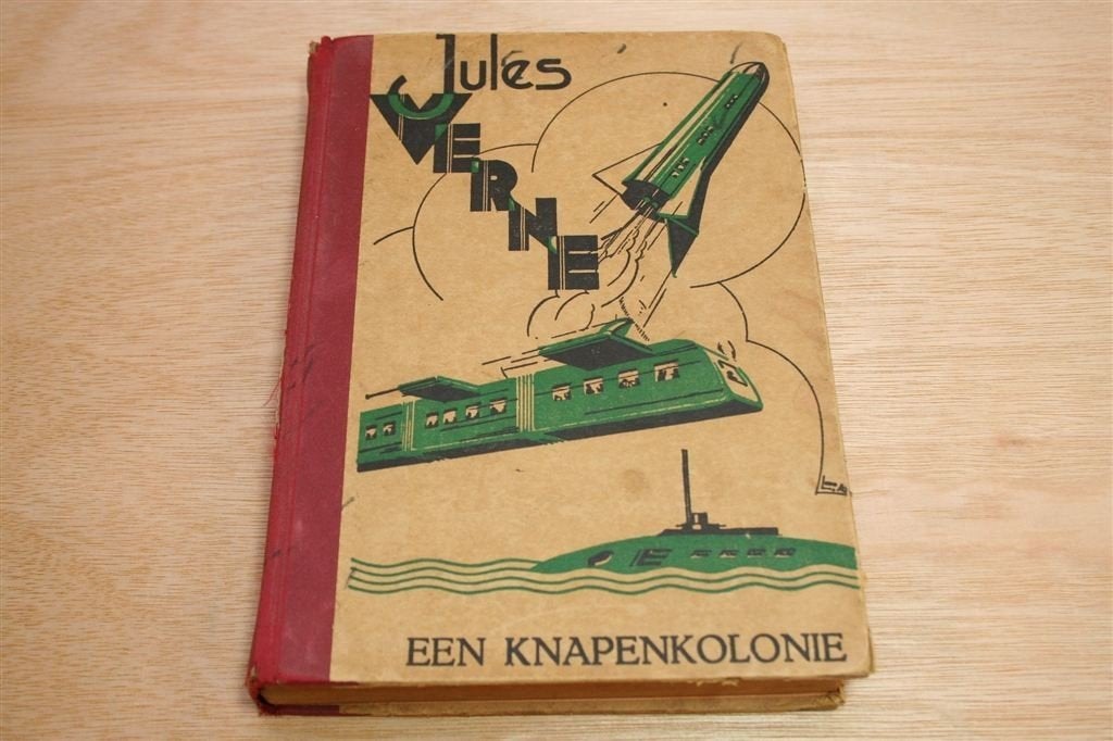 Een Knapenkolonie — Jules Verne [ca. 1940] Geïllustreerd, Ophalen of Verzenden, Gelezen