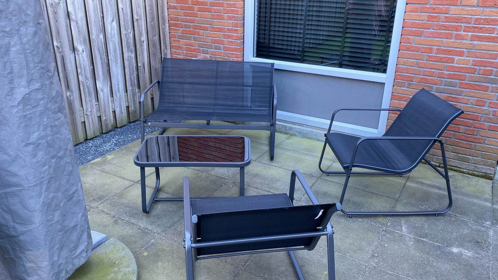 Tuinset, Ophalen, Gebruikt, 4 zitplaatsen, Tuinset