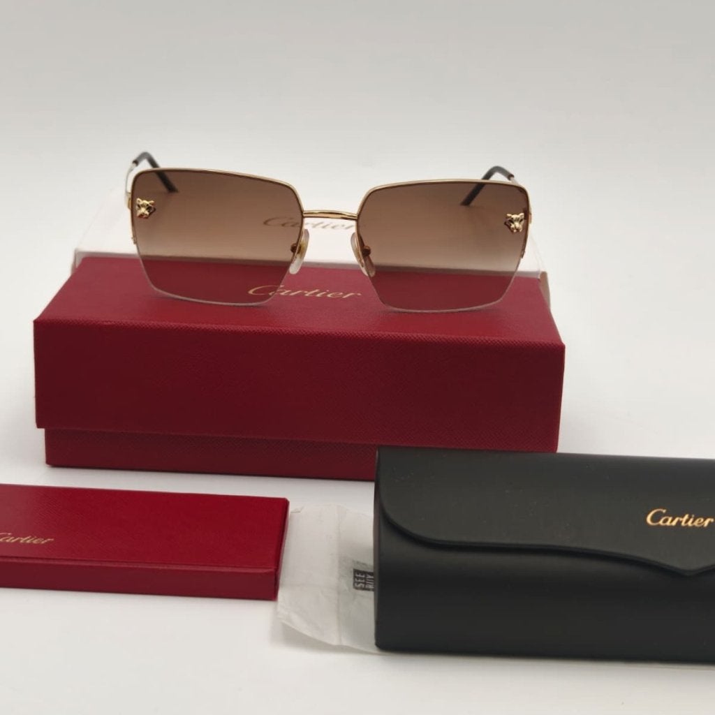 Cartier CT0333S Panthere Zonnebril dames - Full set - ZGAN, Sieraden, Tassen en Uiterlijk, Cartier, Zo goed als nieuw, Support@cartier.com