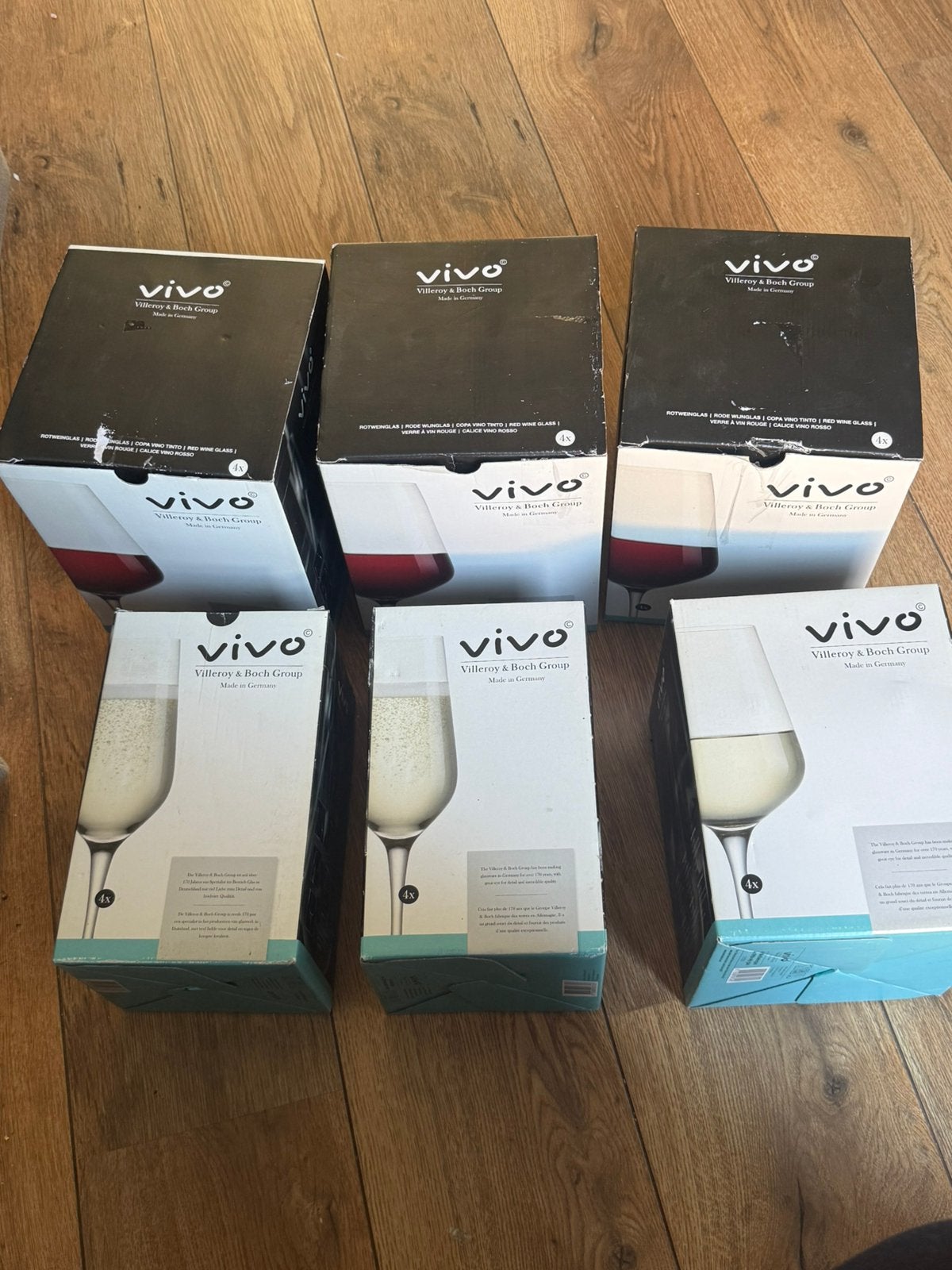 6 dozen  Villeroy & Boch Vivo kristal glazen NIEUW, Ophalen, Glas of Glazen, Villeroy & Boch, Nieuw