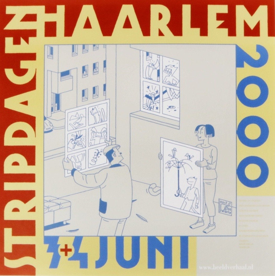 "Joost Swarte" Stripdagen Haarlem 2000 Mint., Antiek en Kunst, Ophalen of Verzenden