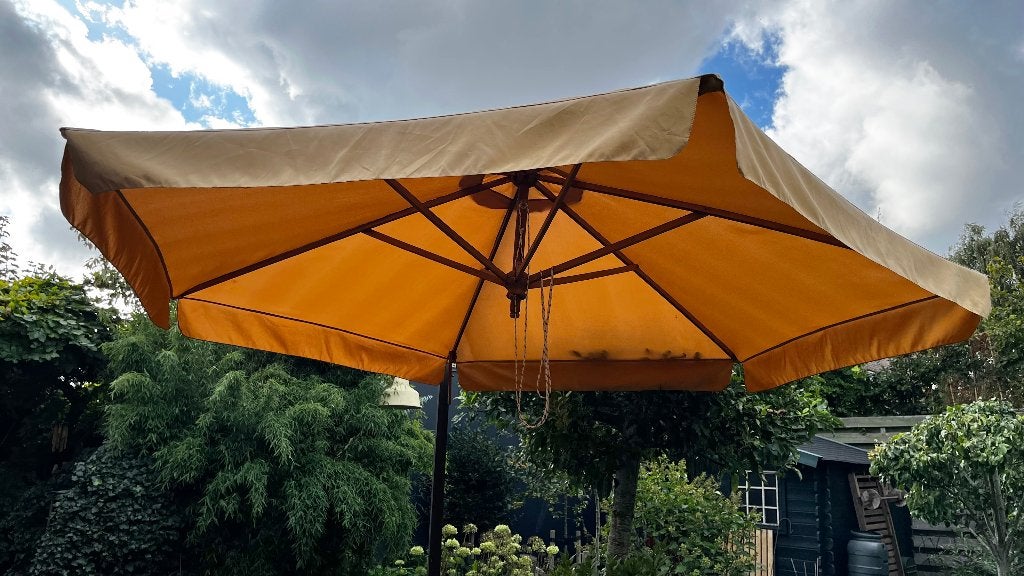 Vintage Zweefparasol, Tuin en Terras, Ophalen, 2 tot 3 meter, Zweefparasol, Verstelbaar