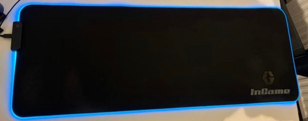 XXL RGB muismat InGame, Ophalen of Verzenden, Gaming muismat, Zo goed als nieuw
