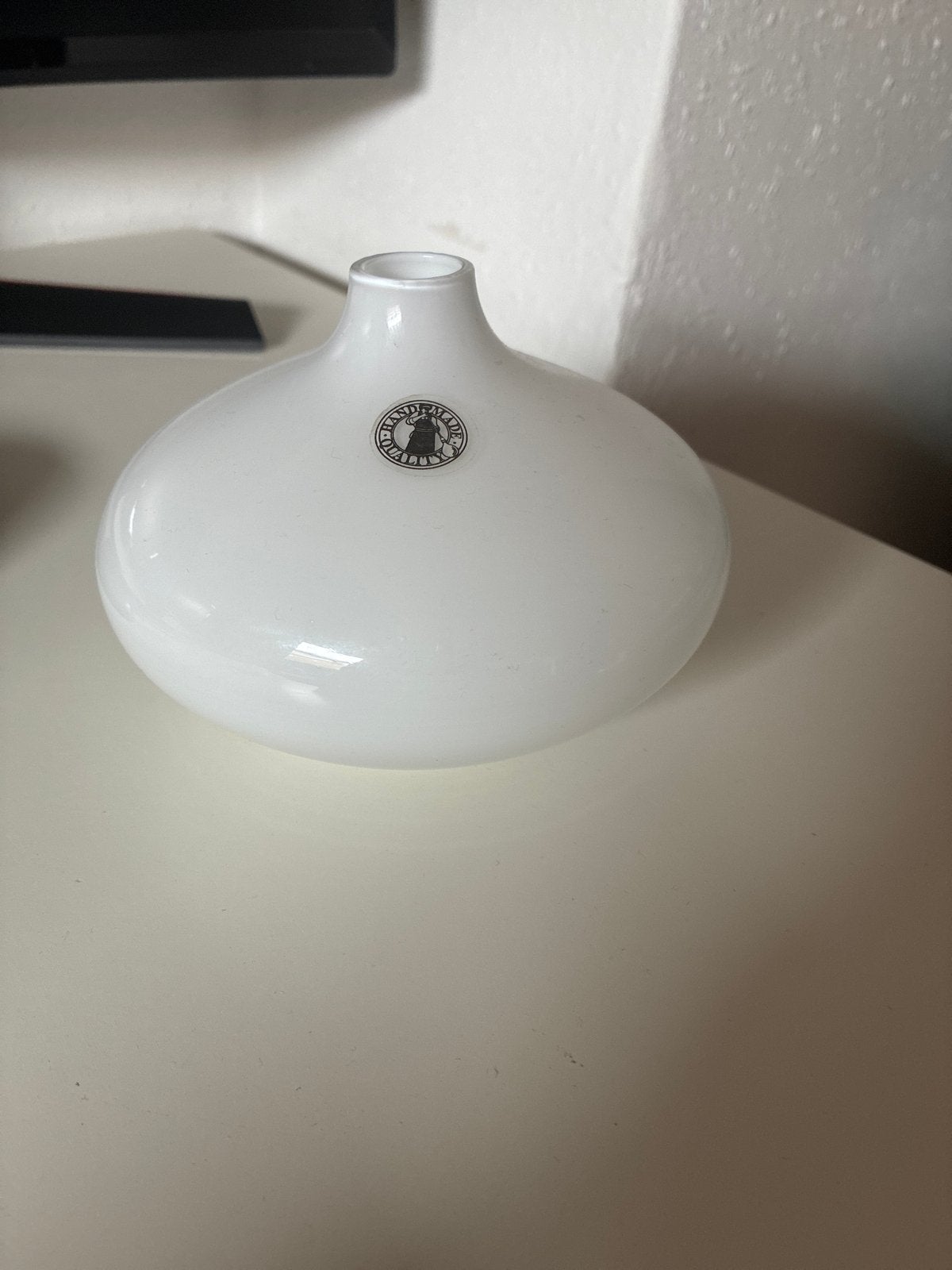 IKEA vaas wit, Ophalen of Verzenden, Zo goed als nieuw, Wit, Glas