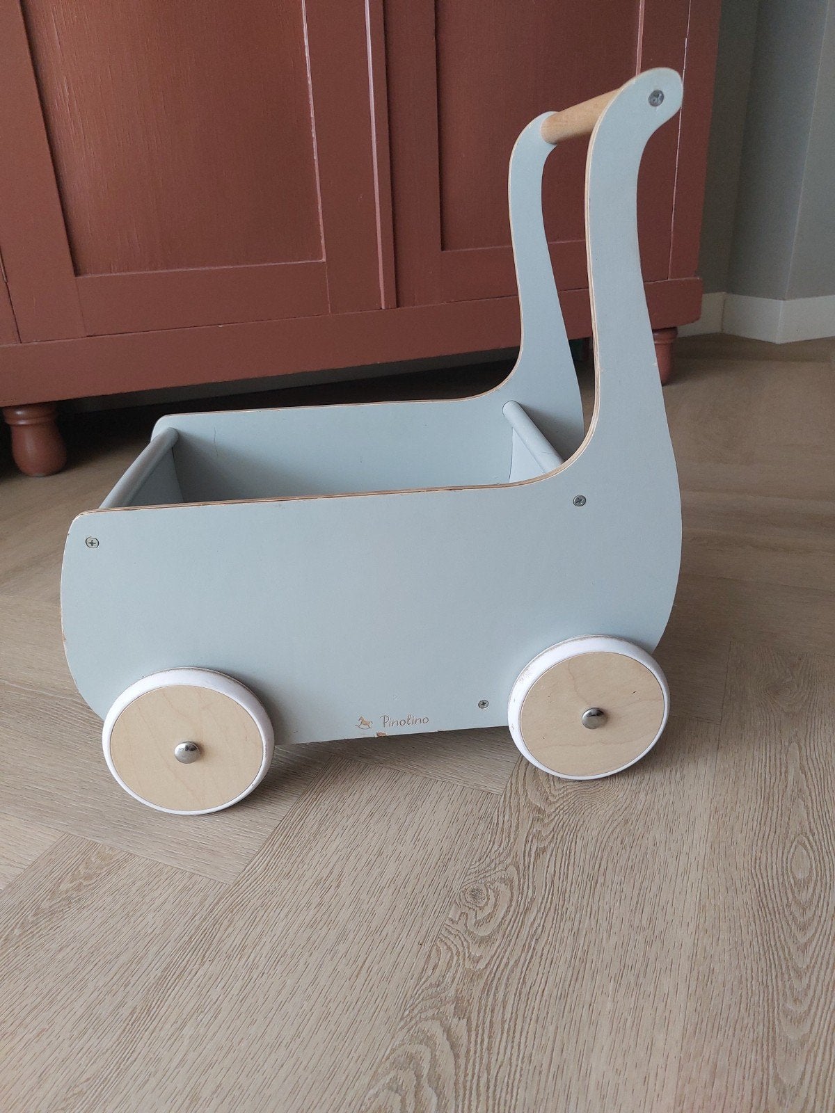 Pinolino Houten Loopwagen/Poppenwagen "Mette" Lichtgrijs, Ophalen, Gebruikt, Jongen of Meisje