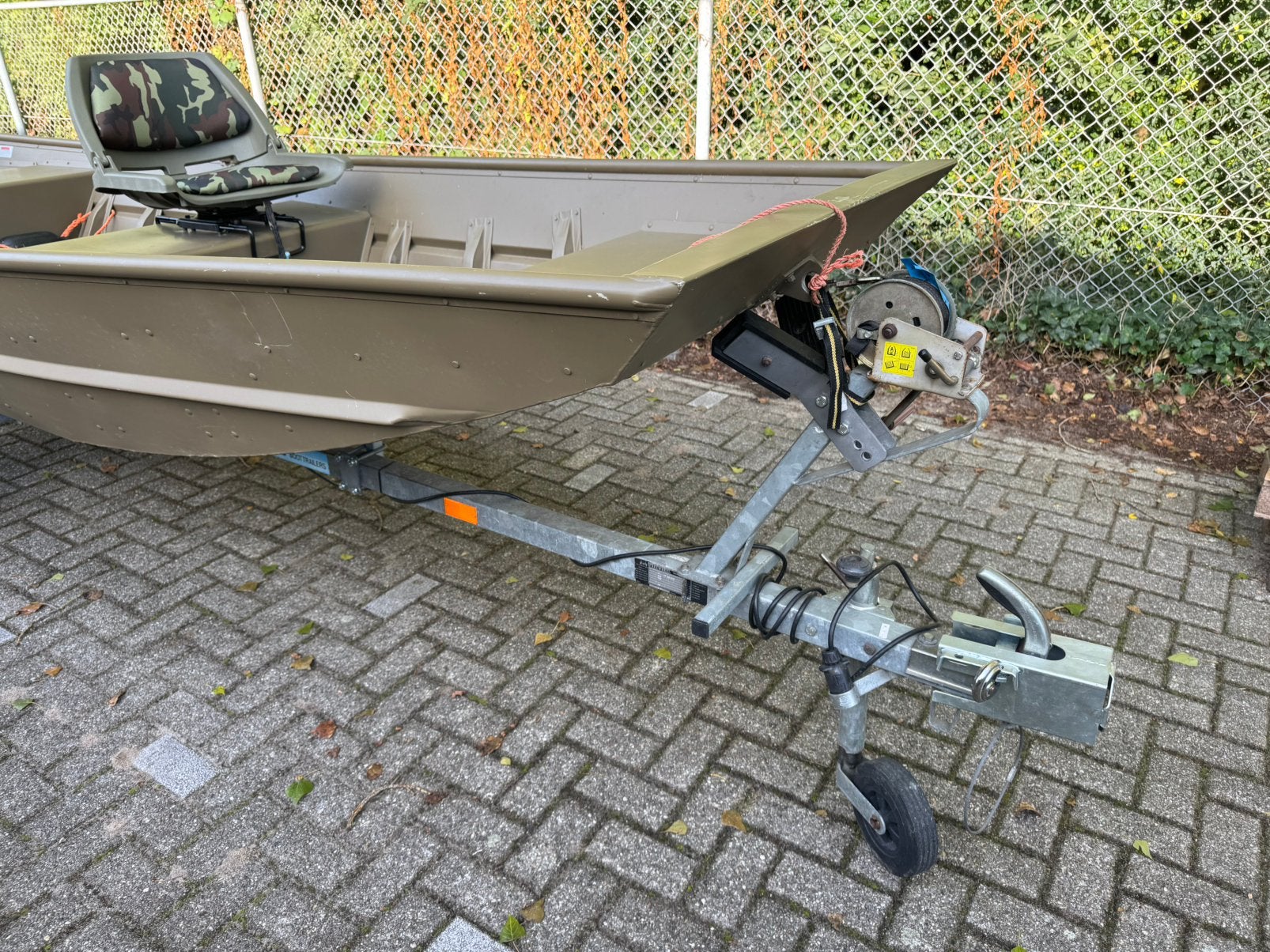 G3 1436 aluminium visboot met Mercury 9.9 pk en trailer, Watersport en Boten, Ophalen, Overige merken, Gebruikt, Tot 10 pk