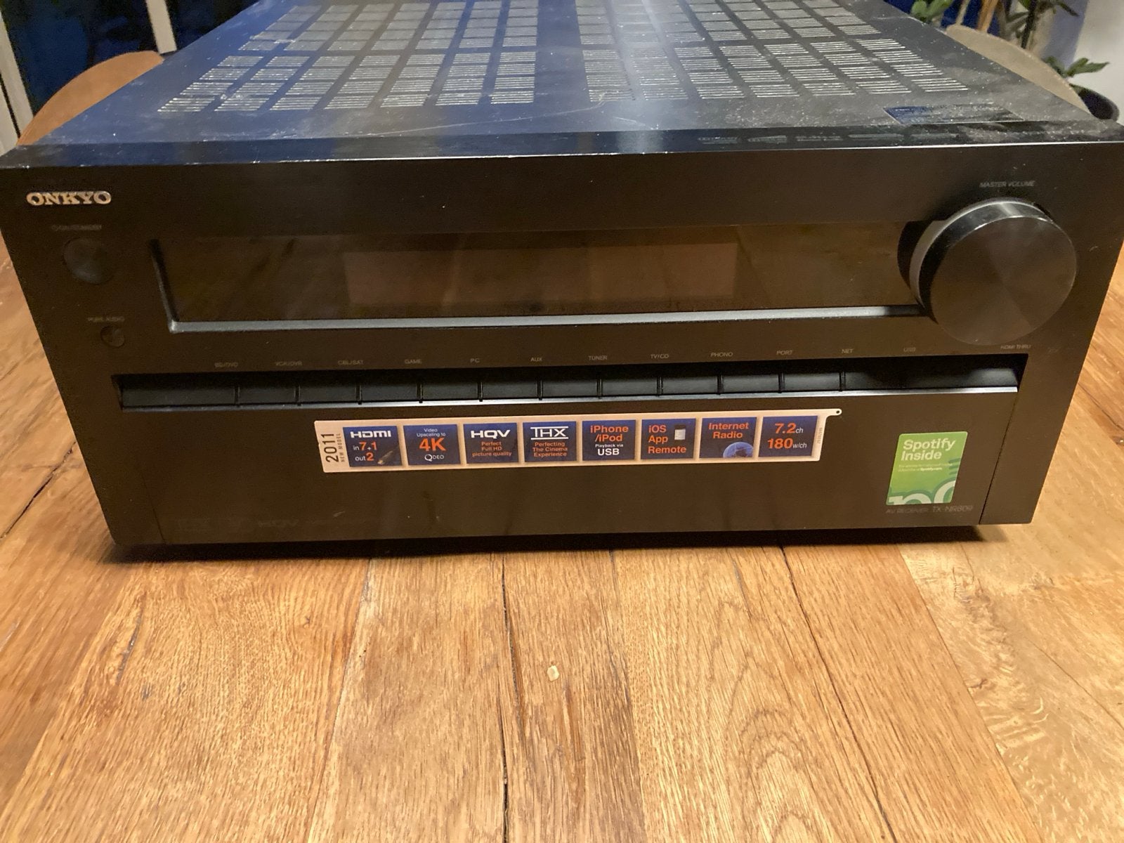 Onkyo TX-NR809 AV Receiver - 7.2-kanaals THX gecertificeerd, Gebruikt, Ophalen of Verzenden, 120 watt of meer, Onkyo