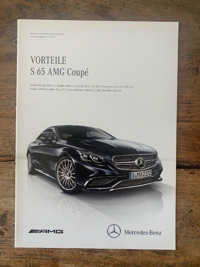 Product info brochure Mercedes-Benz S 65 AMG coupe 2014 C217, Nieuw, Mercedes-Benz, Mercedes, Ophalen of Verzenden