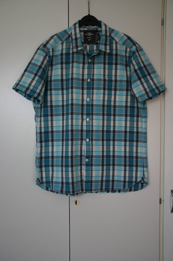 Nieuw overhemd maat L - merk L.O.G.G, Blauw, Nieuw, Ophalen of Verzenden, Halswijdte 41/42 (L)