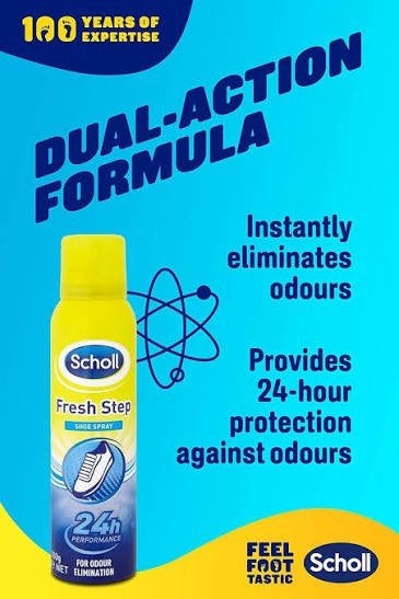 Scholl Fresh Step Schoenenspray - 24u bescherming, Sieraden, Tassen en Uiterlijk, Uiterlijk | Lichaamsverzorging, Ophalen, Nieuw