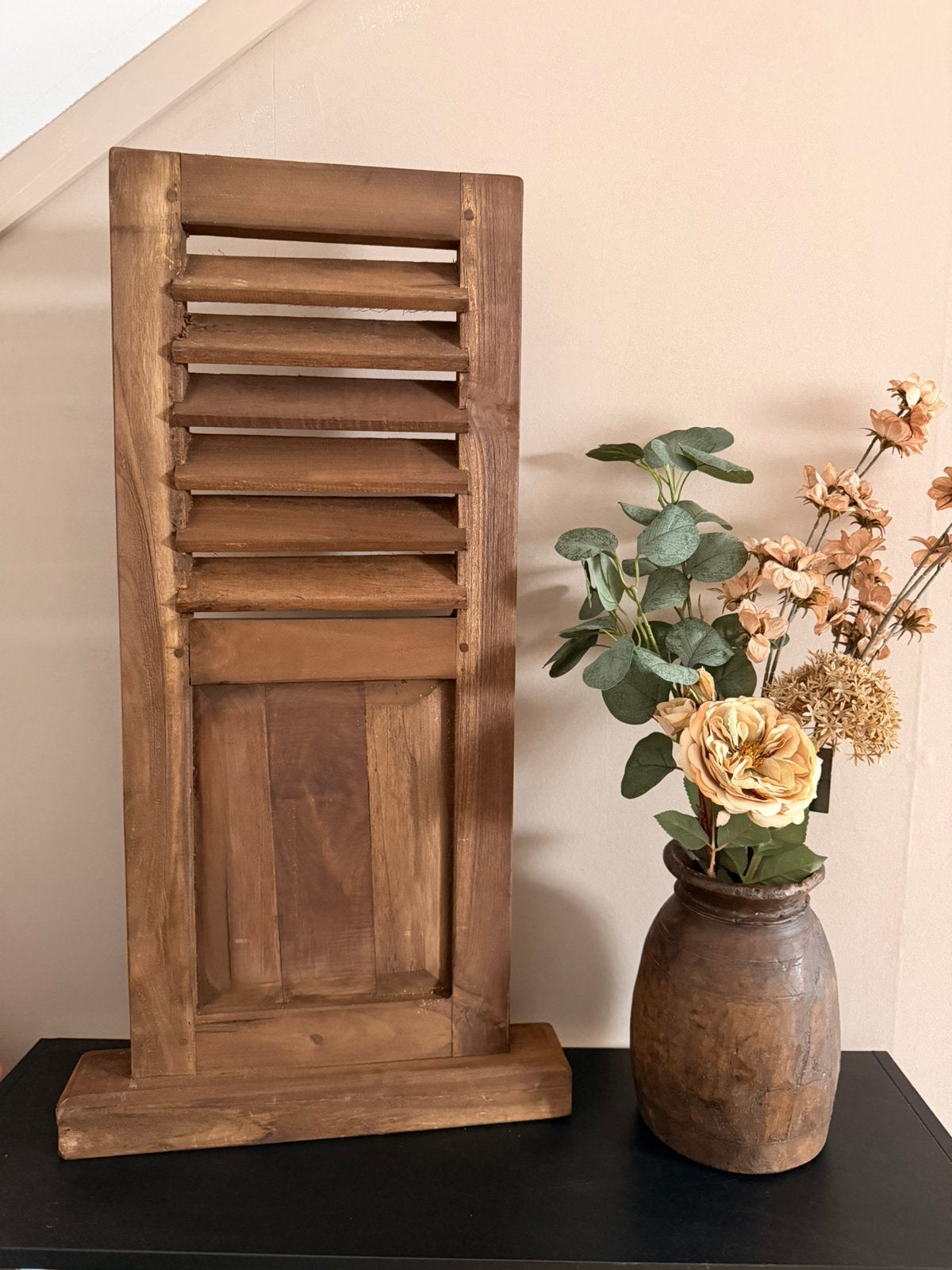 Mooie houten luik, Ophalen, Hout, Brocante, Nieuw