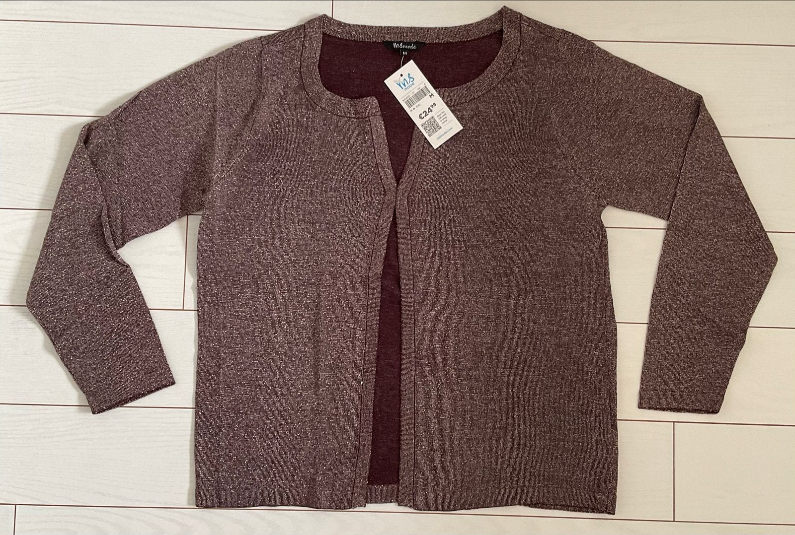 Nieuw MS mode vest maat M, Kleding | Dames, Truien en Vesten, Ophalen of Verzenden, Nieuw, Maat 38/40 (M), Paars