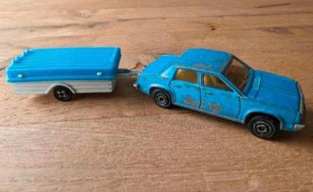 Majorette Oldsmobile Aanhanger Made in France nr. 253 /21720, Ophalen of Verzenden, Gebruikt, Auto