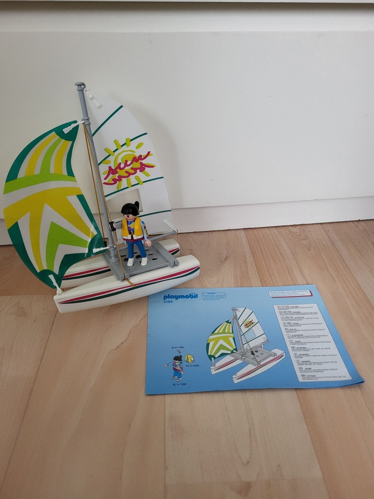 Playmobil 3183 catamaran zeilboot Playmobiel, Ophalen of Verzenden, Zo goed als nieuw, Complete set